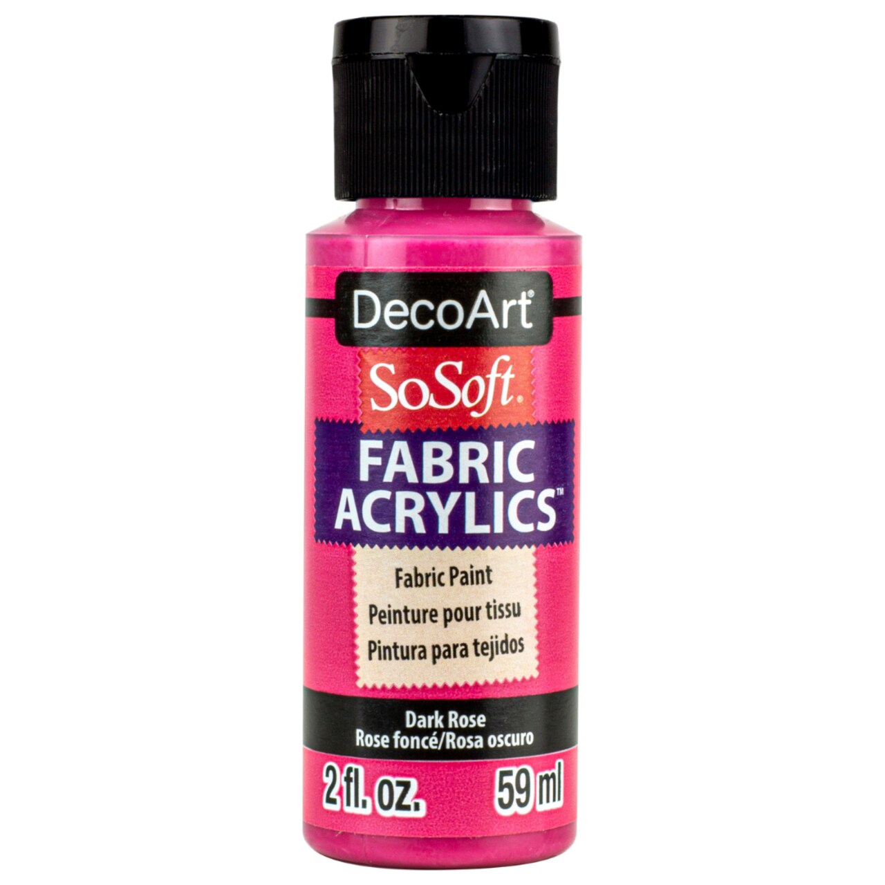 DecoArt SoSoft Fabric Paint 2oz – The Ultimate Soft, Flexible, Machine Washable Acrylic Paint for Clothing, Canvas Shoes, Tote Bags & DIY Crafts